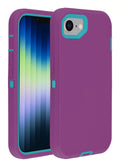 Encuentra la mejor funda heavy duty para tu iPhone 16e en Guatemala, disponible en morado y turquesa.