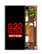 Reparación de pantalla con marco Samsung Galaxy S22 Ultra en Guatemala con pantalla OLED y en color burgundy.