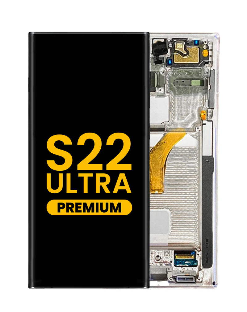 Reparación de pantalla OLED con marco en Galaxy S22 Ultra en Guatemala.
