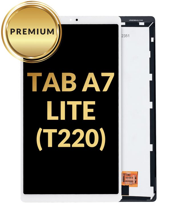 Reparación de pantalla Samsung Galaxy Tab A7 Lite 8.7 en Guatemala, disponible en versión premium y color blanco, para mayoristas y talleres de reparación.