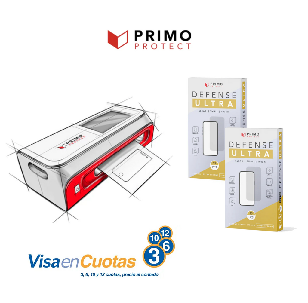 Combo Starter Lite Primo Protect. Maquina Mark 1 + 50 Laminas Defense ...
