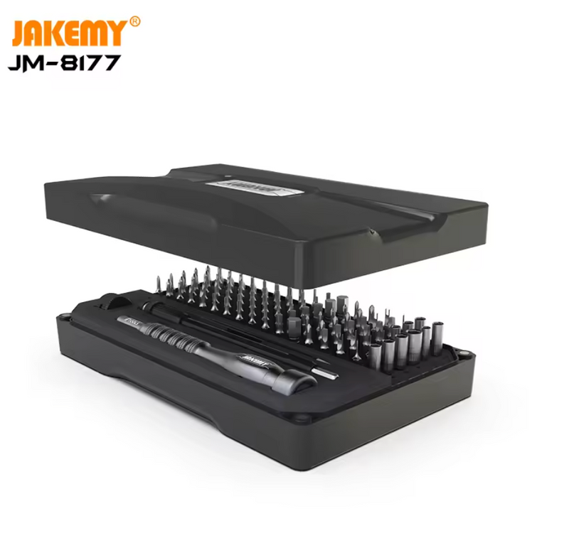 Encuentra el mejor juego de desarmadores de precisión de aluminio JAKEMY JM-8177 en Guatemala para tus reparaciones y proyectos DIY. 