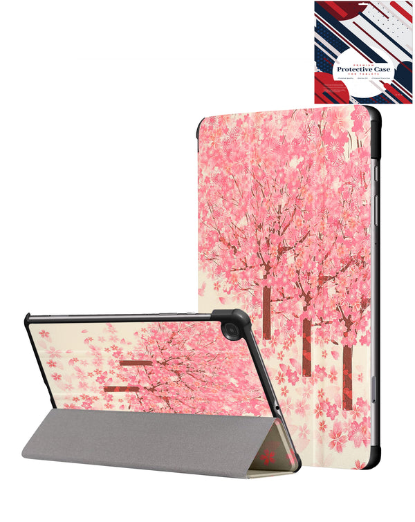 Compra ya en Guatemala el case de diseño old style con estampado de Cherry Blossoms para Galaxy Tab S6 Lite 10.4, ideal para proteger tu tablet.