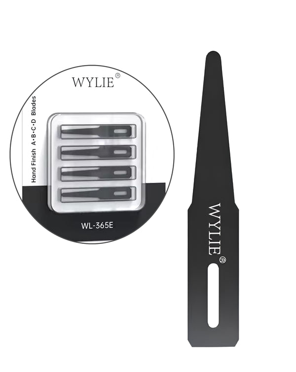 Venta de cuchilla de bisturí Wylie WL-365E Model-A con pegamento negro underfill en Guatemala, ideal para componentes quirúrgicos, bajoPPLCD.
