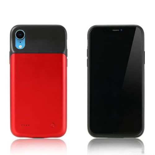 Protege y carga tu iPhone XR con esta funda protectora de 4000mAh en Guatemala.
