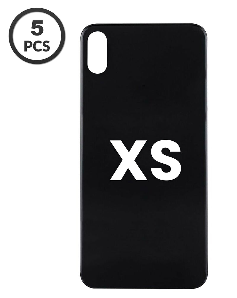Tapa trasera con orificio de cámara más grande para iPhone Xs en Guatemala, ideal para reparaciones y mayoristas de componentes Apple.