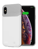 Encuentra la mejor funda protectora de carga slim para iPhone XS Max en Guatemala en SlowBack, con 4000mAh de capacidad en color gris.