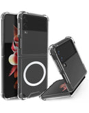 Case de carga inalambrica Galaxy Z Flip 3 CLEAR (Full Bottom Close)