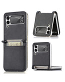 Case original cuero Galaxy Z Flip 3 Negro