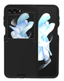 Encuentra la mejor funda heavy duty para tu Samsung Galaxy Z Flip 5 en Guatemala, disponible en color negro.