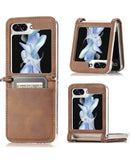 Funda de cuero original Galaxy Z Flip 6 - BROWN