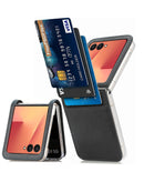 Funda original de cuero Samsung Galaxy Z Flip 7 Negro