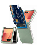 Funda de cuero original Galaxy Z Flip 7 - GREEN