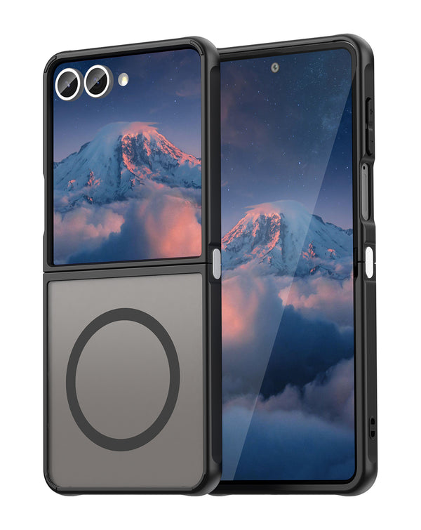 Encuentra la mejor funda magnética mate y translúcida para tu Galaxy Z Flip 7 en Guatemala con SlowBack, mayorista de accesorios Samsung.