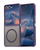 Encuentra la mejor funda mate magnética color morado para tu Samsung Galaxy Z Flip 7 en Guatemala.