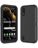 Funda heavy duty Samsung Galaxy A01 (Negro)