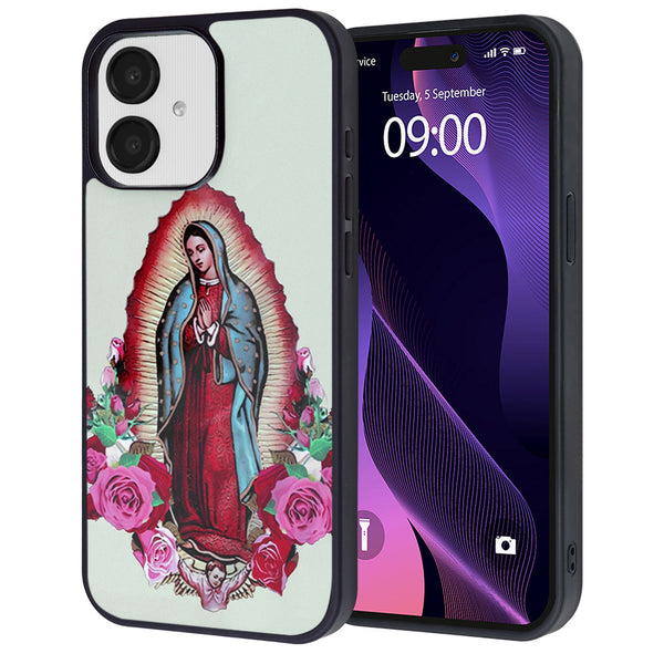 Compra un case de placa de aluminio impreso con la imagen de la Virgen de Guadalupe para tu Samsung en Guatemala.