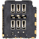 Lector de tarjeta SIM single para iPhone 15 Pro/Max (A2848, A3101, A3104), repuesto de reparación, bandeja slot SIM.