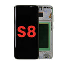 Pantalla OLED completa dorada para Samsung Galaxy S8 (G950), repuesto de alta calidad para reparación de display roto.