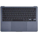 Carcasa superior con bateria y teclado para MacBook Air 13" (A2681 / Mid 2022) (Midnight) (Teclado EEUU)