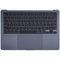 Carcasa superior con bateria y teclado para MacBook Air 13" (A2681 / Mid 2022) (Midnight) (Teclado EEUU)