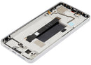 Pantalla AMOLED refurbished blanca Xiaomi Poco X6 con marco, repuesto para reparación de display roto.