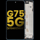 Reparación de pantalla Motorola Moto G75 5G en Guatemala, pantalla LCD en color Aqua Blue.