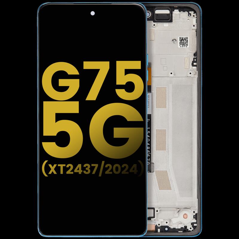 Reparación de pantalla Motorola Moto G75 5G en Guatemala, pantalla LCD en color Aqua Blue.