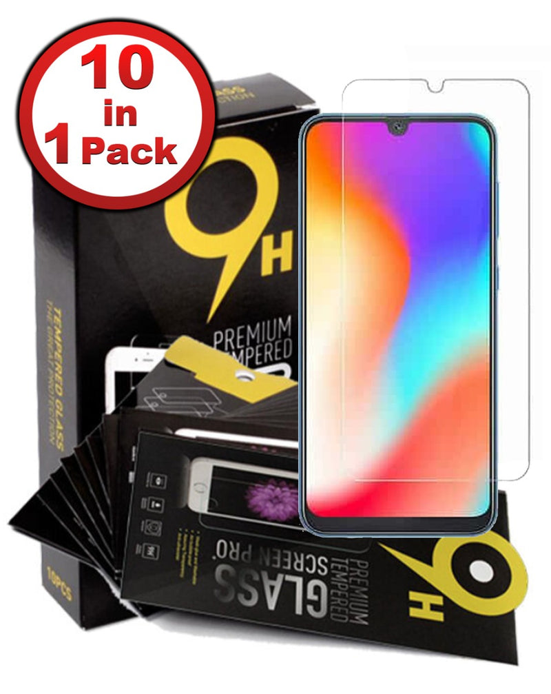 Protector de pantalla de vidrio templado para Galaxy A10S (A107) en pack de 10 unidades en Guatemala.