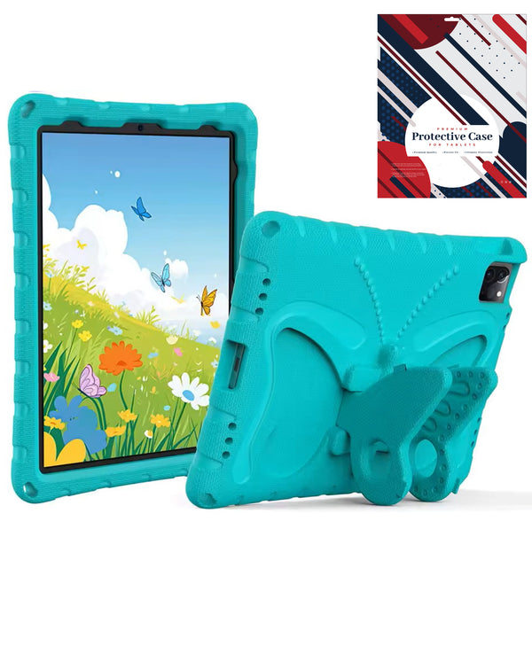 Encuentra la funda Big Butterfly TEAL para iPad en Guatemala en diferentes modelos como iPad 10 2022, iPad 11, Air 11 2024, Air 4, Air 5 y Pro 11 en talleres de accesorios para iPad y mayoristas de fundas.