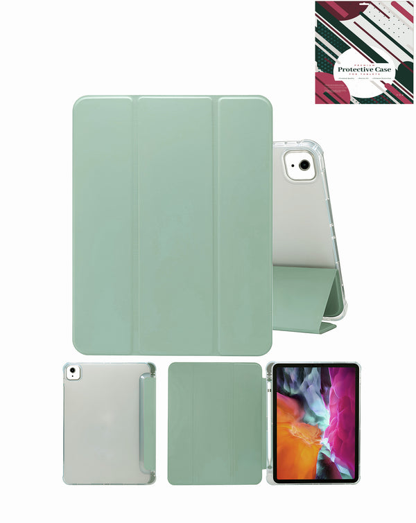 Encuentra el soporte PU inteligente con portabolígrafo TEAL para iPad Air 11 en Guatemala, ideal para accesorios iPad en talleres de reparación y mayoristas.