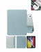 Soporte PU inteligente con portapen BLUE para iPad Air en Guatemala, ideal para accesorios y reparaciones.