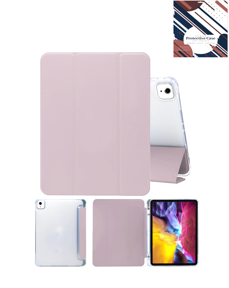 Soporte PU inteligente con porta lapiz para iPad Air en Guatemala, ideal para proteger tu dispositivo y mantener el lápiz óptico siempre a la mano.