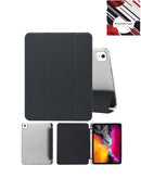 Encuentra en Guatemala el soporte inteligente de PU negro con porta lápiz para iPad Air 11 2024, Air 4 y Air 5.