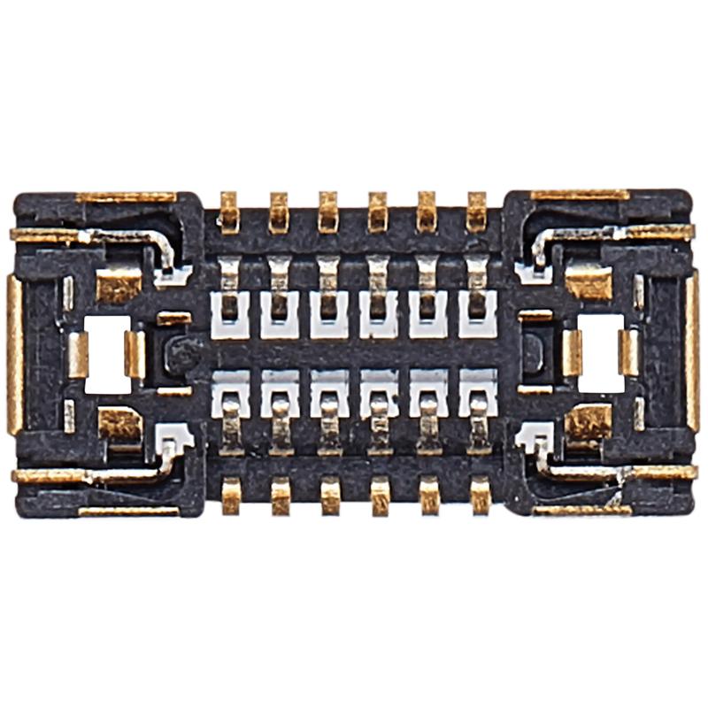 Reparación de socket de señal y antena para iPhone 16/16 Plus con conector de 12 pines en Guatemala.