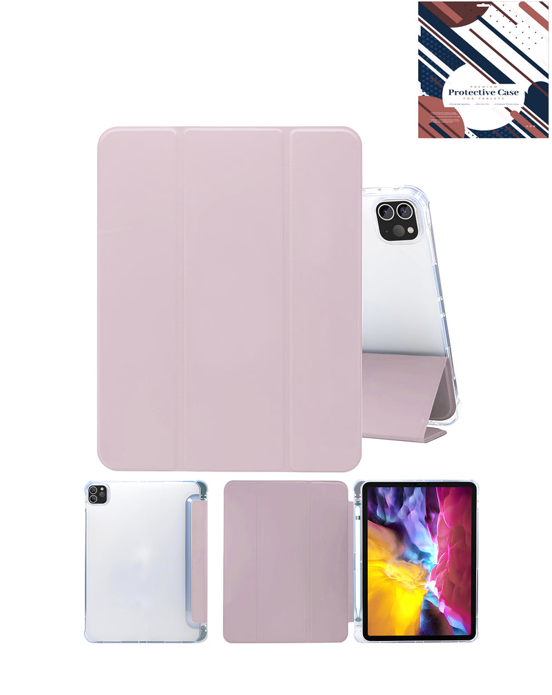 Complementa tu iPad Air 13 2024 / Pro 12.9 (3th / 4th / 5th / 6th) con un elegante soporte PU inteligente con portabolígrafo en Guatemala.