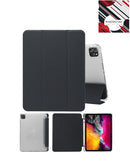 Soporte inteligente de PU en color negro para iPad Air 13 2024 / iPad Pro 12.9 (3ra / 4ta / 5ta / 6ta generación) en Guatemala.