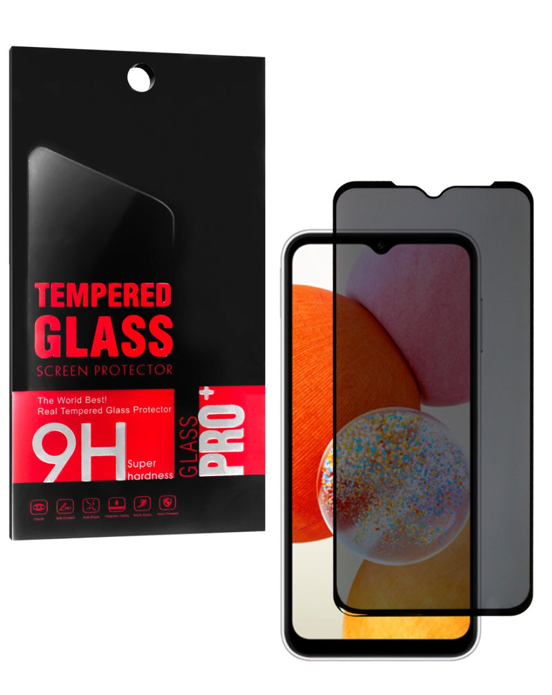 Protector de pantalla de vidrio templado privacy para Samsung Galaxy A14 en Guatemala.
