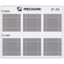 Stencil de aceite verde para reparación de CPU (A8 - A18 Pro) para iPhone 6-16 Series (COM80) (Mecánico)