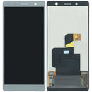 Pantalla original Sony Xperia XZ2 Compact blanco plateado, display LCD y táctil para reparación.