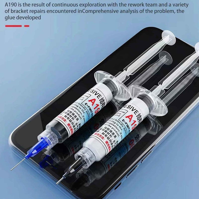 Adhesivo estructural A190 en color negro de curado por humedad en 30 minutos, ideal para reparaciones rápidas en Guatemala.