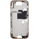 Marco medio Desert Titanium para iPhone 16 Pro (US Version), con botones power y volumen, repuesto A2849.