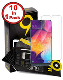 Protector de pantalla de cristal templado transparente para Galaxy A20S en pack de 10 unidades al mayor en Guatemala.