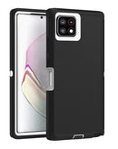 Funda heavy duty Samsung Galaxy A22 5G (Negro y Blanco)