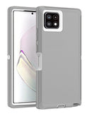 Funda resistente Samsung Galaxy A22 5G (Gris & Blanco)