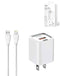 Cargador de pared LDNIO A2318M con cable USB C-Lightning MFI de 20W en Guatemala.