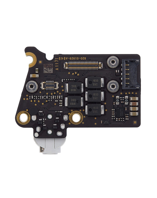 Reparación de placa de audio plateado para MacBook Air 13 en Guatemala.