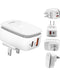 Compra al mayoreo en Guatemala el cargador de pared LDNIO A2425C QC3.0+PD con cable USB C-C de 20W y 3ft en SlowBack.