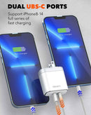 Encuentra en Guatemala el cargador de pared dual USB C LDNIO A2528C con cable USB A-L Non-MFI (35W) (3ft) ideal para tus dispositivos.