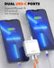 Compra un cargador de pared dual LDNIO con cable USB C-L MFI de 35W en Guatemala, ideal para cargar dos dispositivos al mismo tiempo de forma rápida y segura.